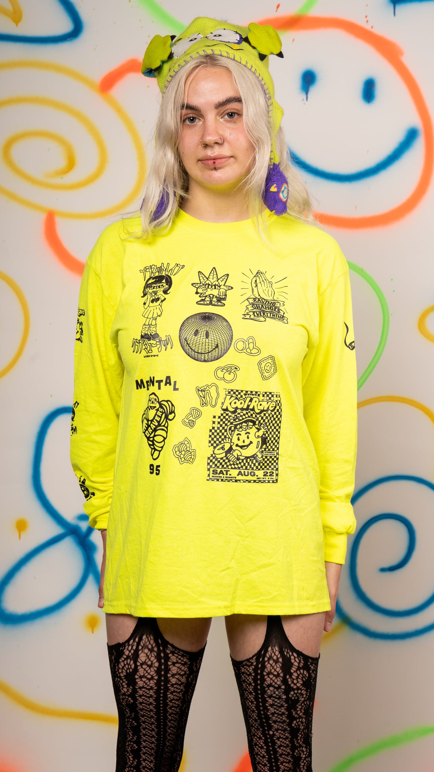 Qravers T-shirt met lange mouwen, zwart