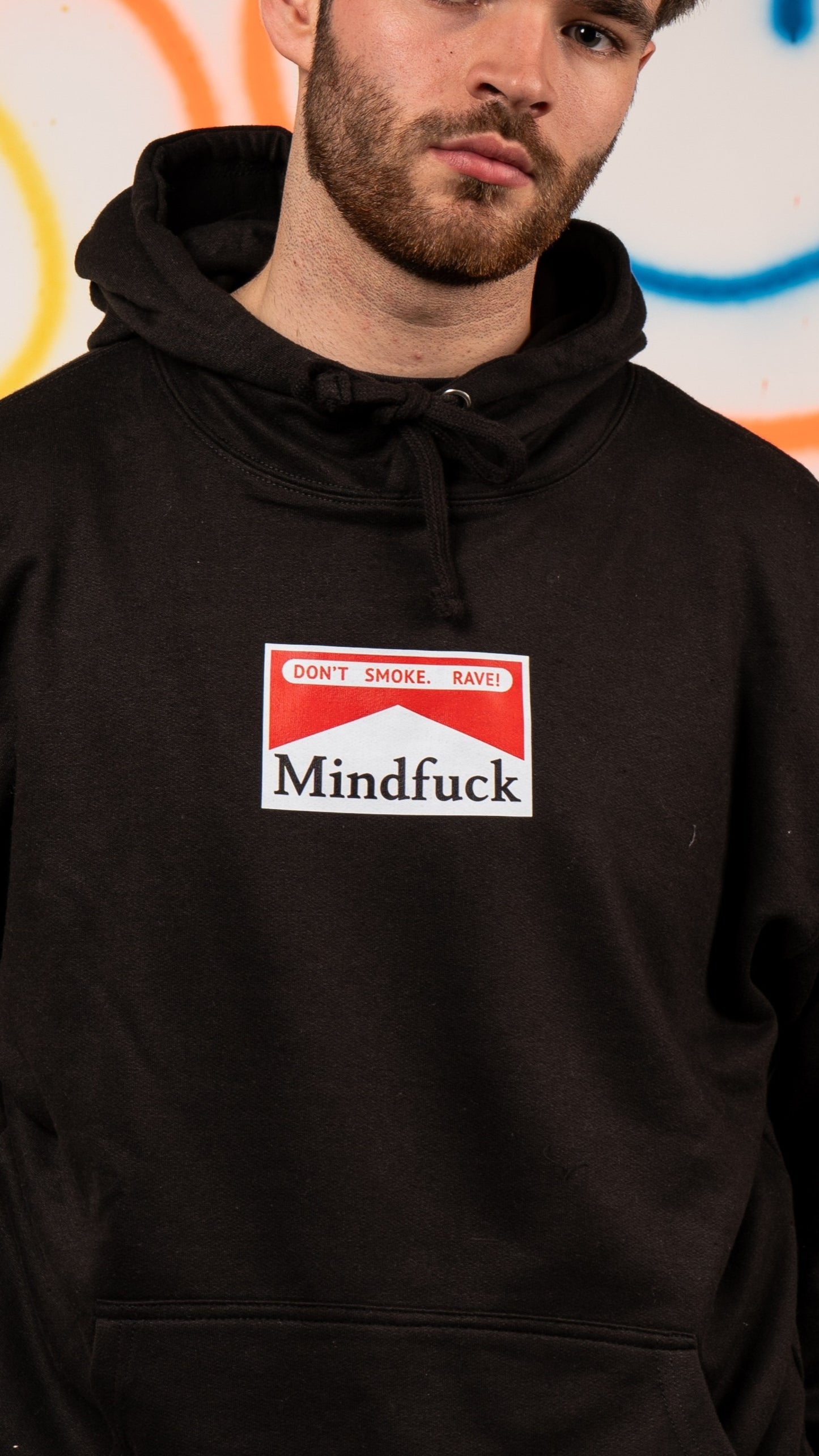 Mindfuck Voor- en Achterkant Hoody Zwart