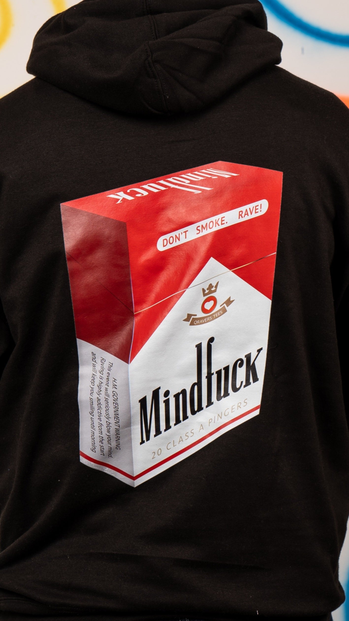 Mindfuck Voor- en Achterkant Hoody Zwart