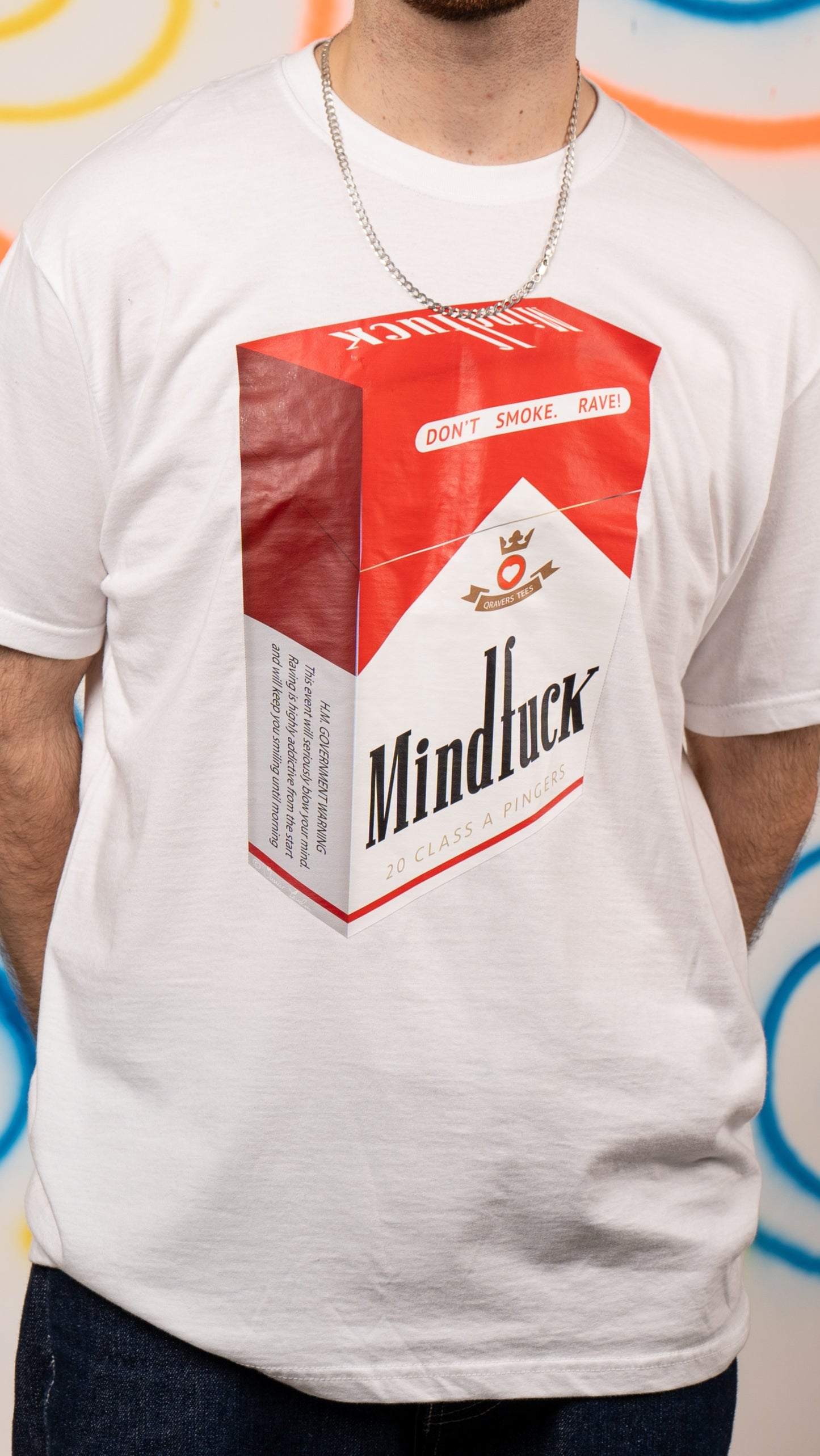 Mindfuck T-shirt met korte mouwen, wit