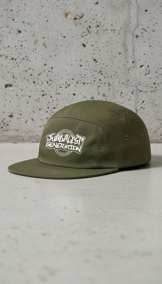 Jungalist Generation Graffiti 5-Panel Camper Cap Army Green