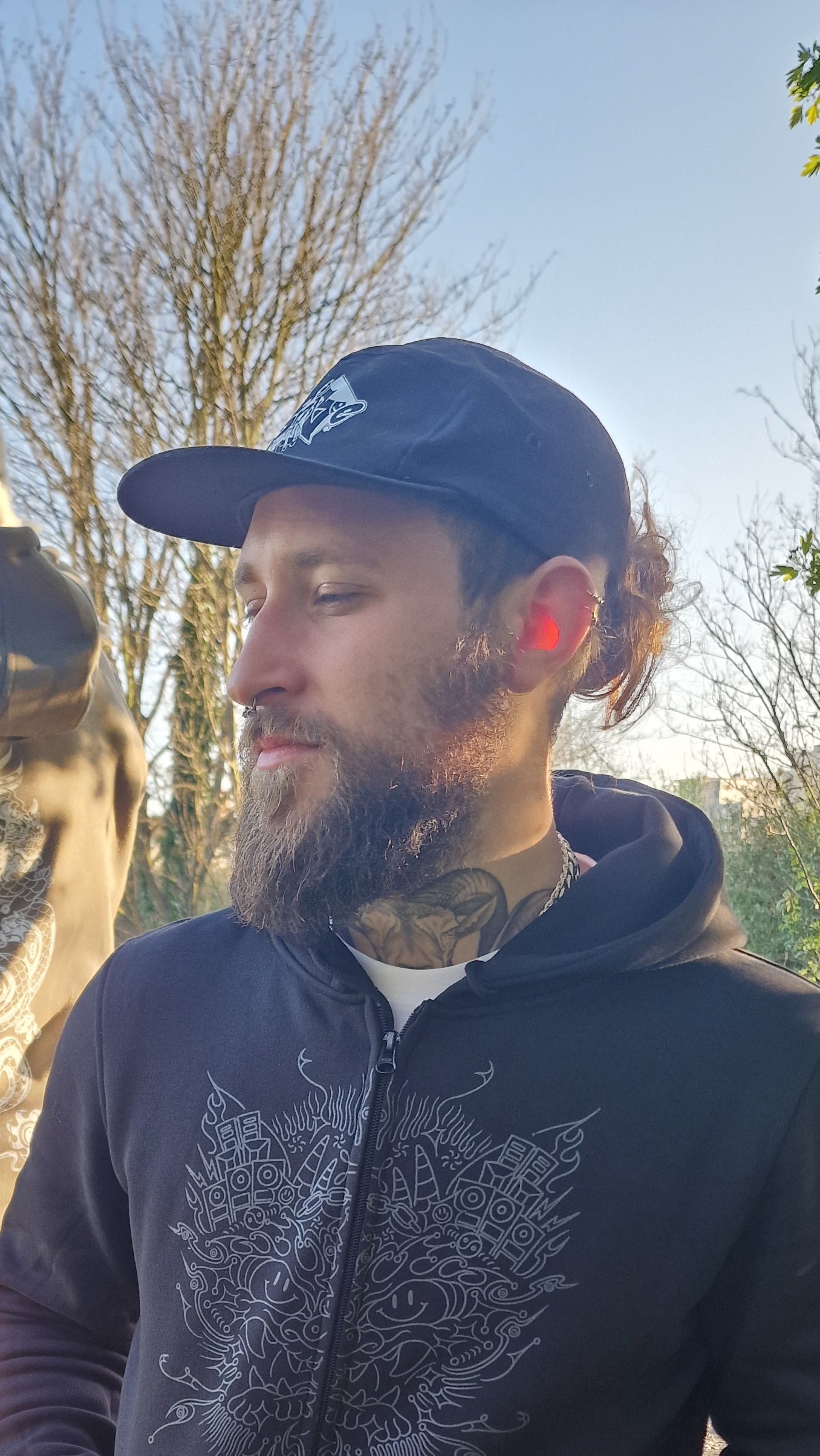 DnB Happy graffiti 5-panel cap Black