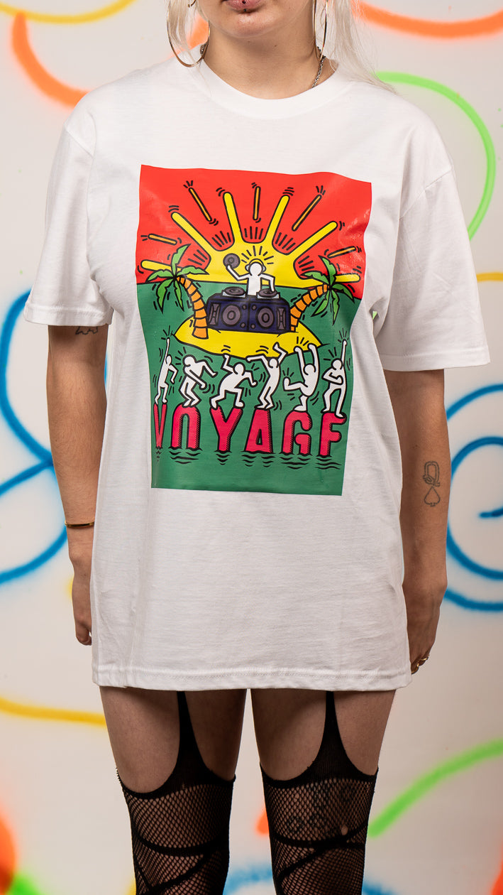Voyage T-shirt met korte mouwen, wit