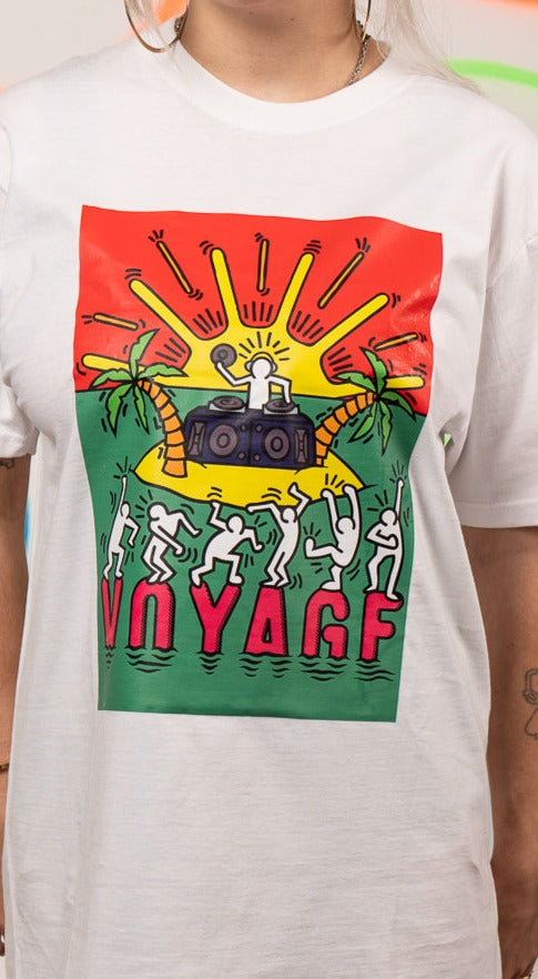 Voyage T-shirt met korte mouwen, wit