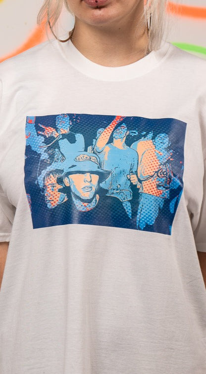 Let's Go Raving Short Sleeve Tee White