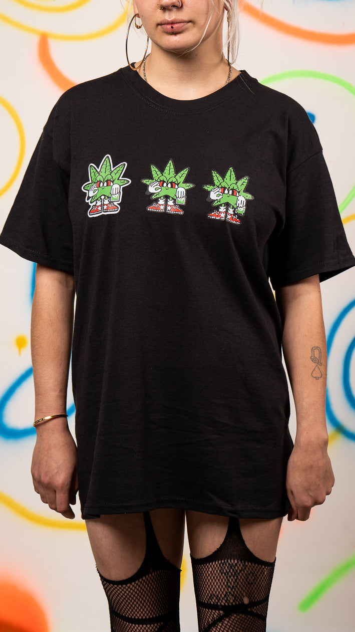 Triple Weed Got What Need Kurzarm-T-Shirt Schwarz