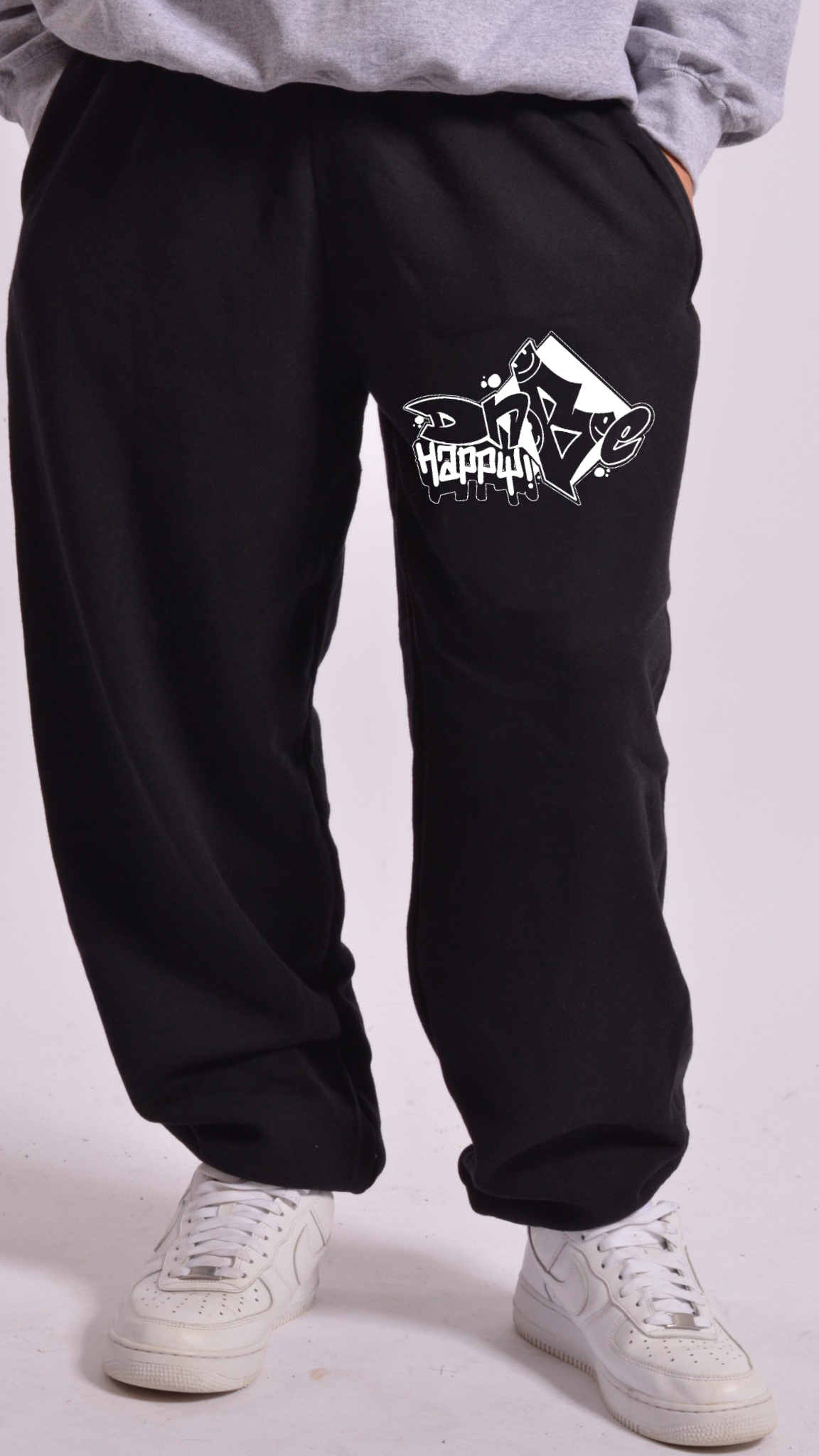 DnBe Happy Graff Jogginghose Schwarz