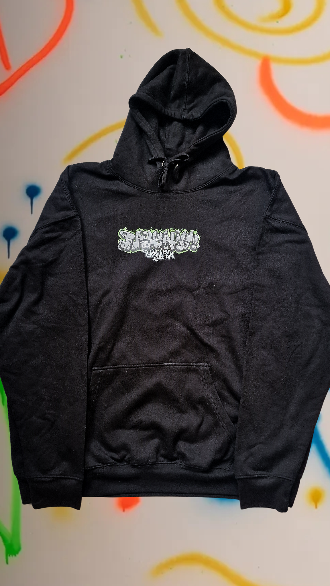 Bass Alien Front & Back Hoody Schwarz