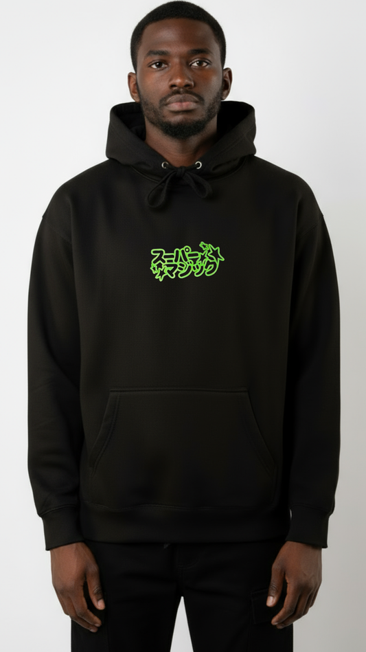 SunChome Super Magic Mushroom Hoodie Black