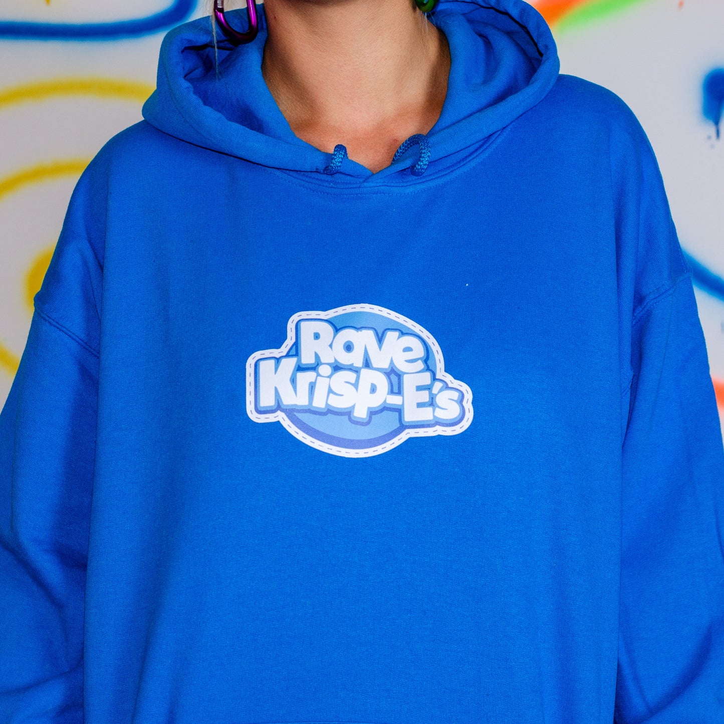 Rave Krispes Voor- en Achterkant Hoody Blauw