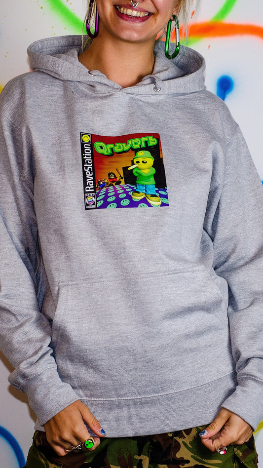 RaveStation 3D Voor- en Achterkant Hoody Grijs