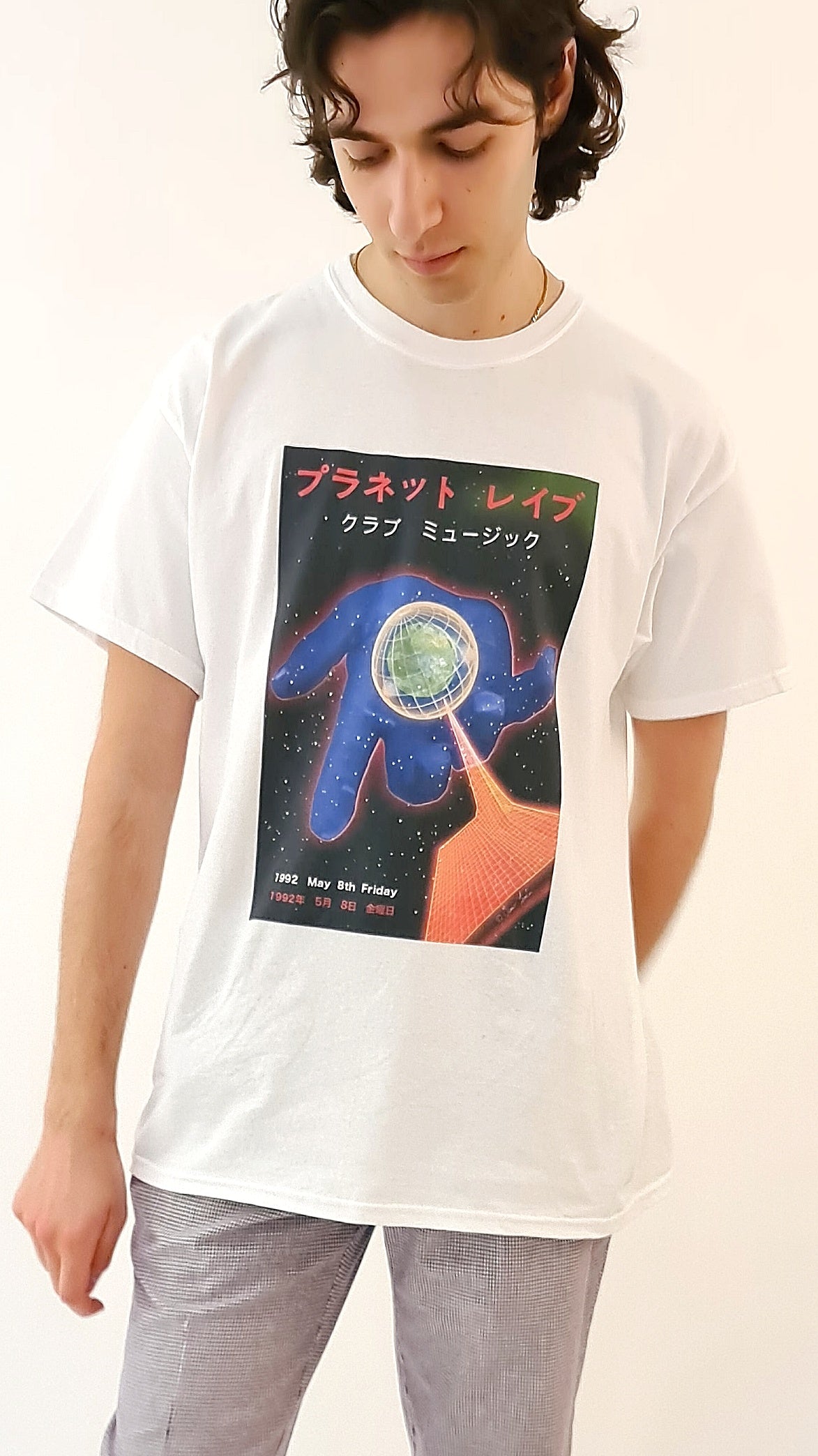 Planet Rave Japan 2 T-shirt met korte mouwen, wit