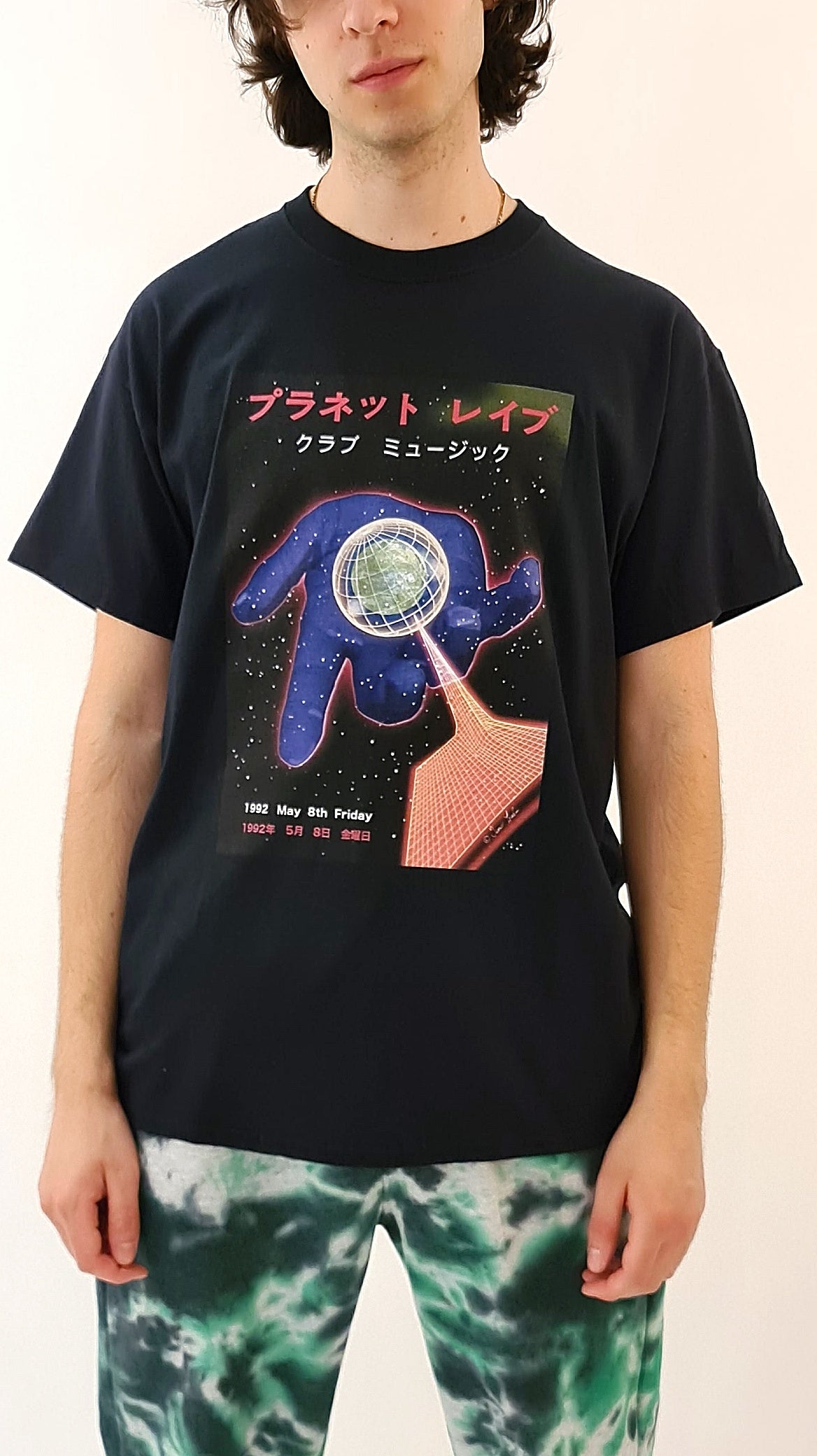 Planet Rave Japan 2 T-shirt met korte mouwen, zwart
