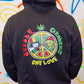 Dready One Love Front & Back Hoody Black