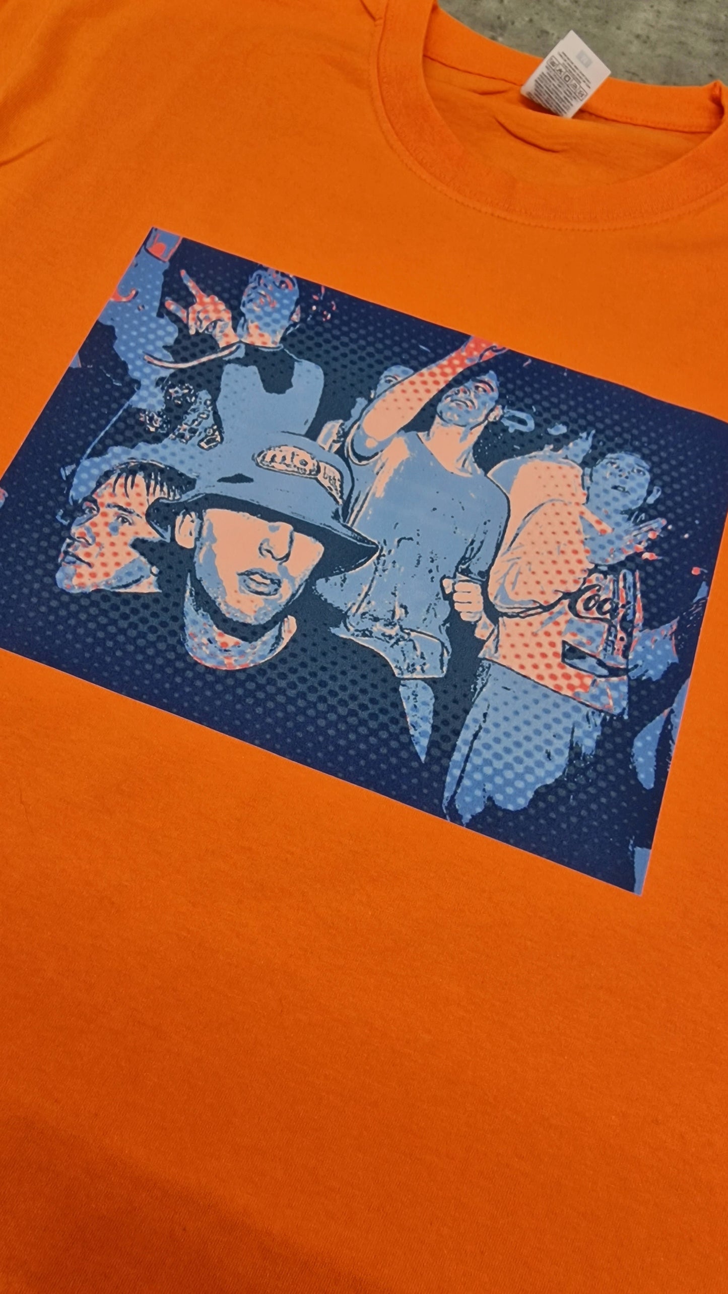 Let's Go Raving T-shirt met korte mouwen, oranje