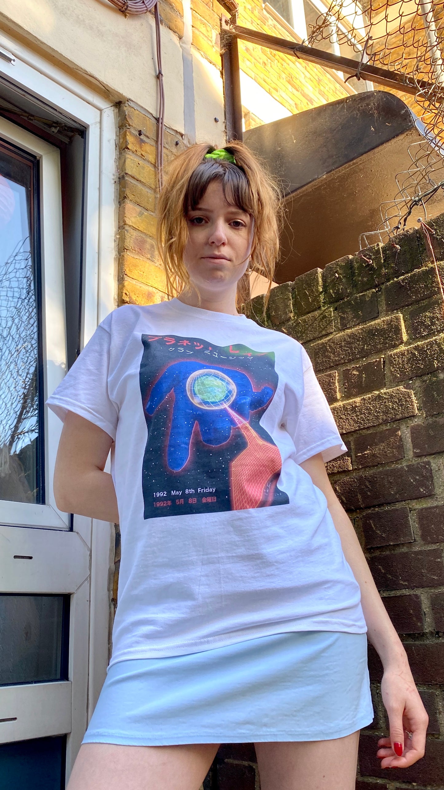Planet Rave Japan 2 T-shirt met korte mouwen, wit