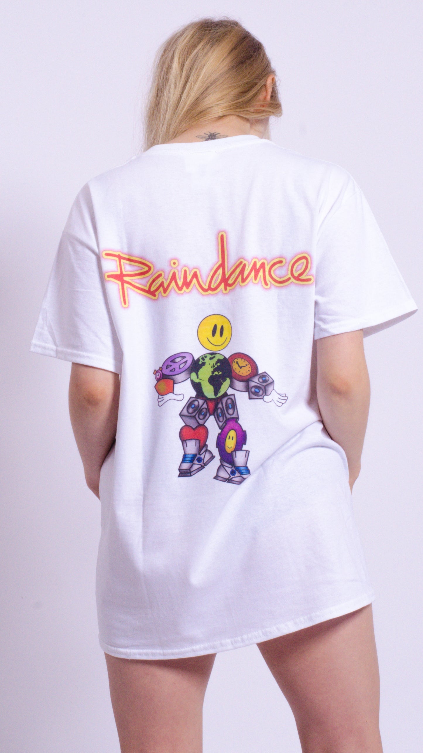 Raindance Heren T-shirt met korte mouwen, wit