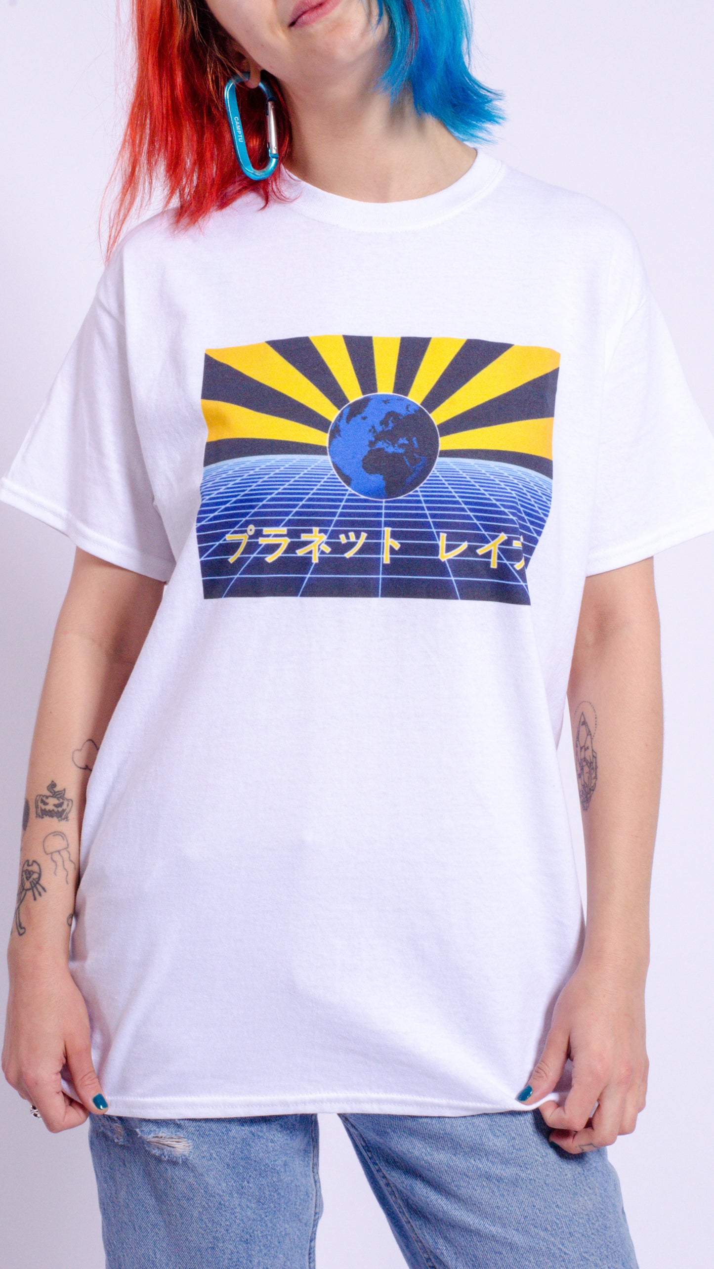 Planet Rave Japan 1 T-shirt met korte mouwen, wit