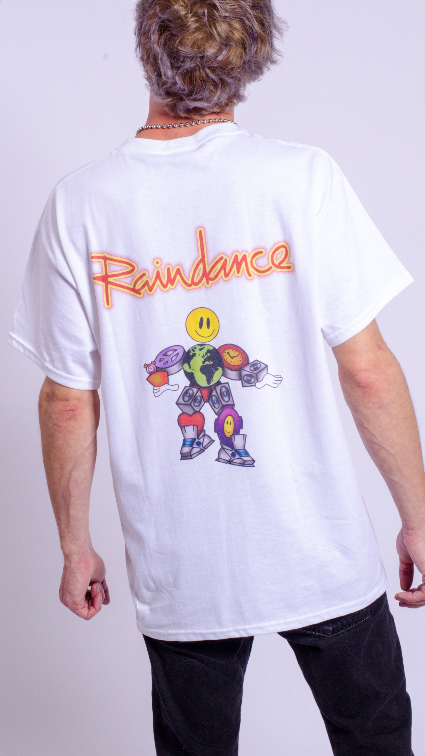 Raindance Heren T-shirt met korte mouwen, wit