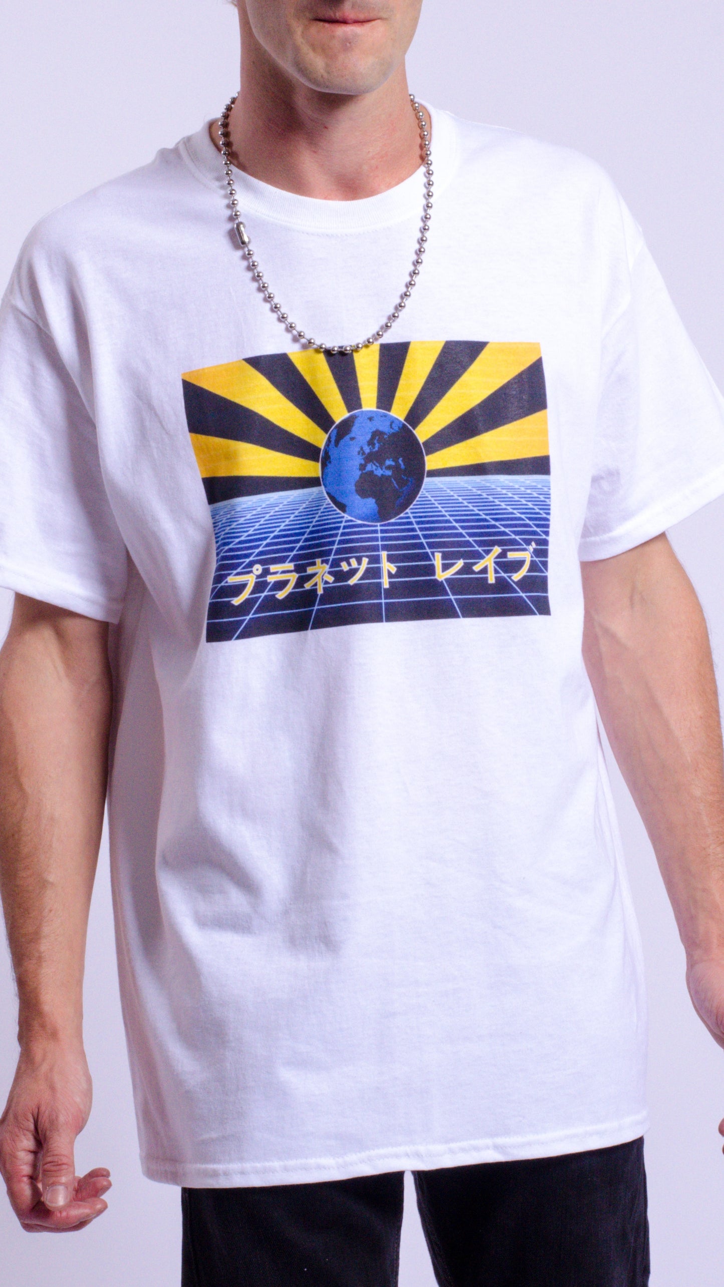 Planet Rave Japan 1 T-shirt met korte mouwen, wit