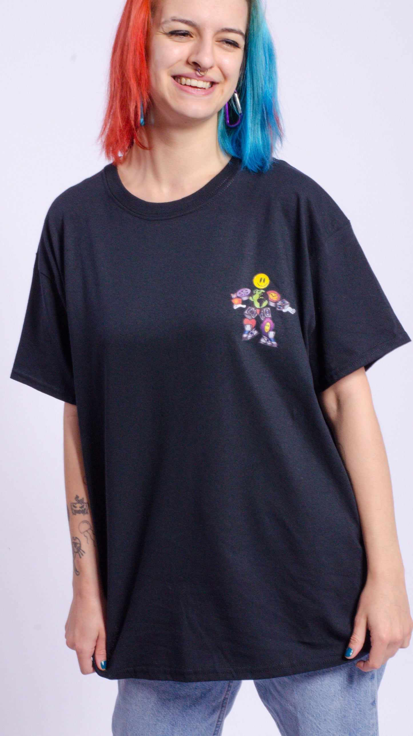 Raindance Heren T-shirt met korte mouwen, zwart