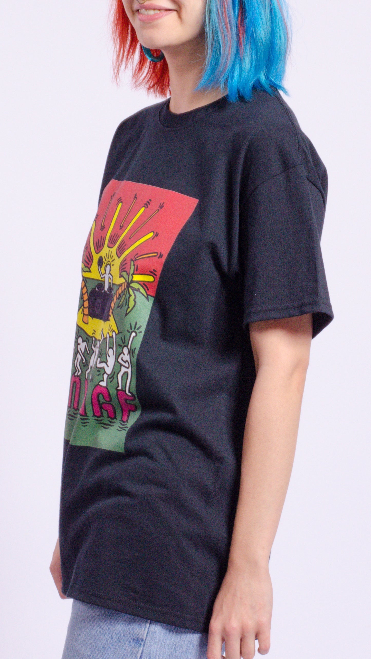 Voyage Kurzarm-T-Shirt Schwarz