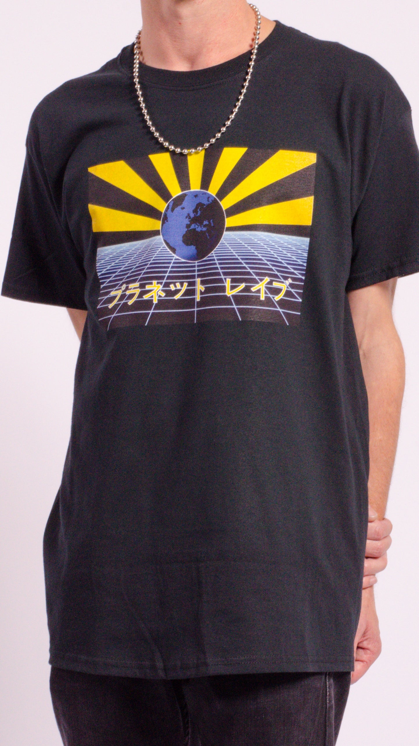 Planet Rave Japan 1 T-shirt met korte mouwen, zwart