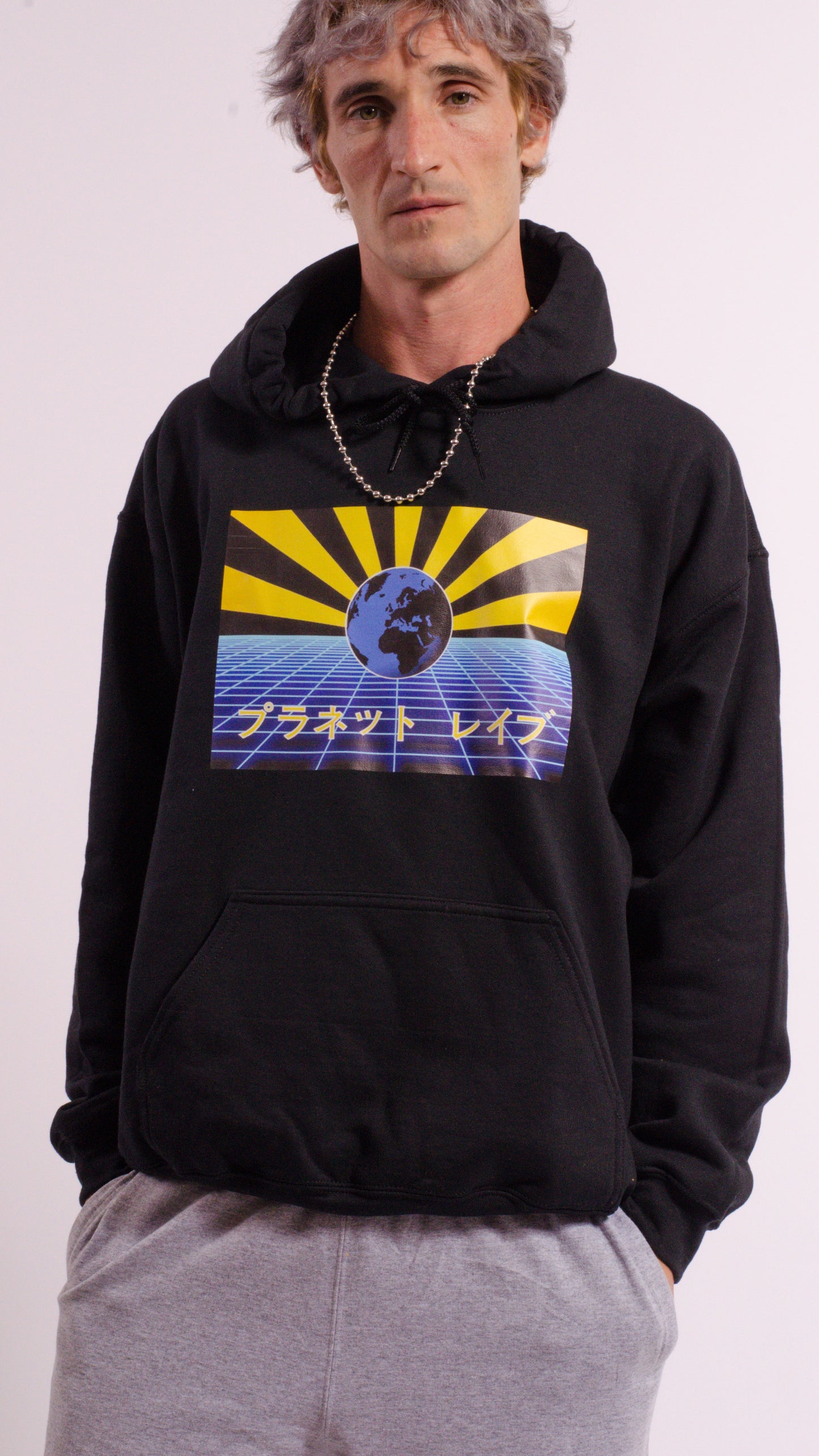 Planet Rave Japan 1 Kapuzenpullover Schwarz