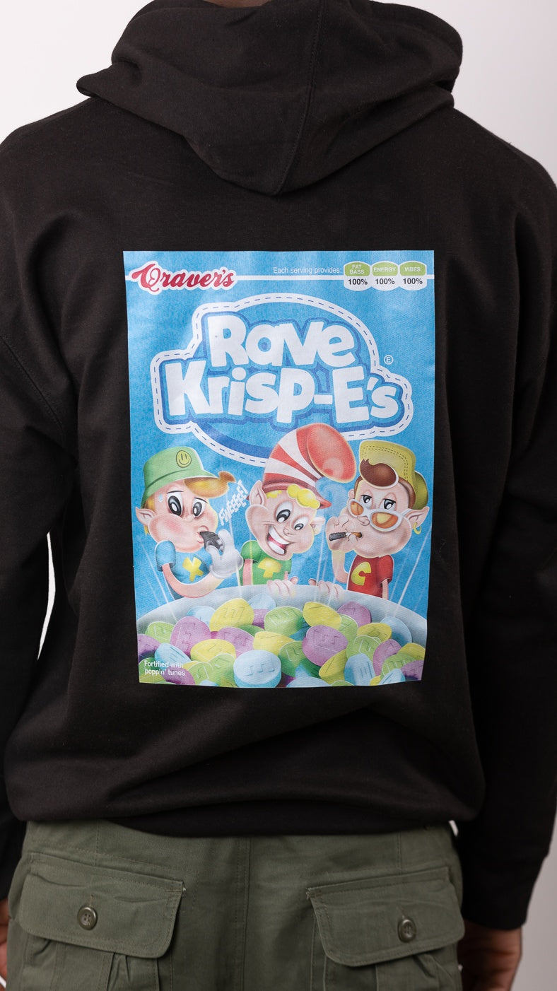 Rave Krispes Voor- en Achterkant Hoody Zwart
