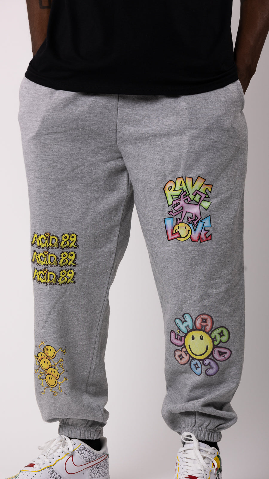 4 Print RT Joggingbroek Grijs