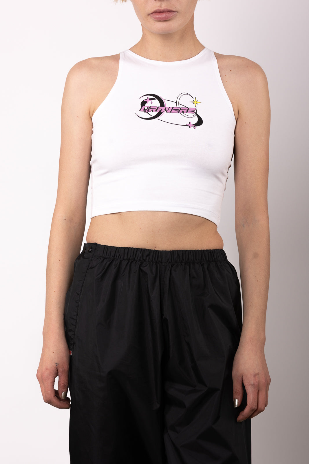 Qravers Planets Cropped Logo Vest Wit