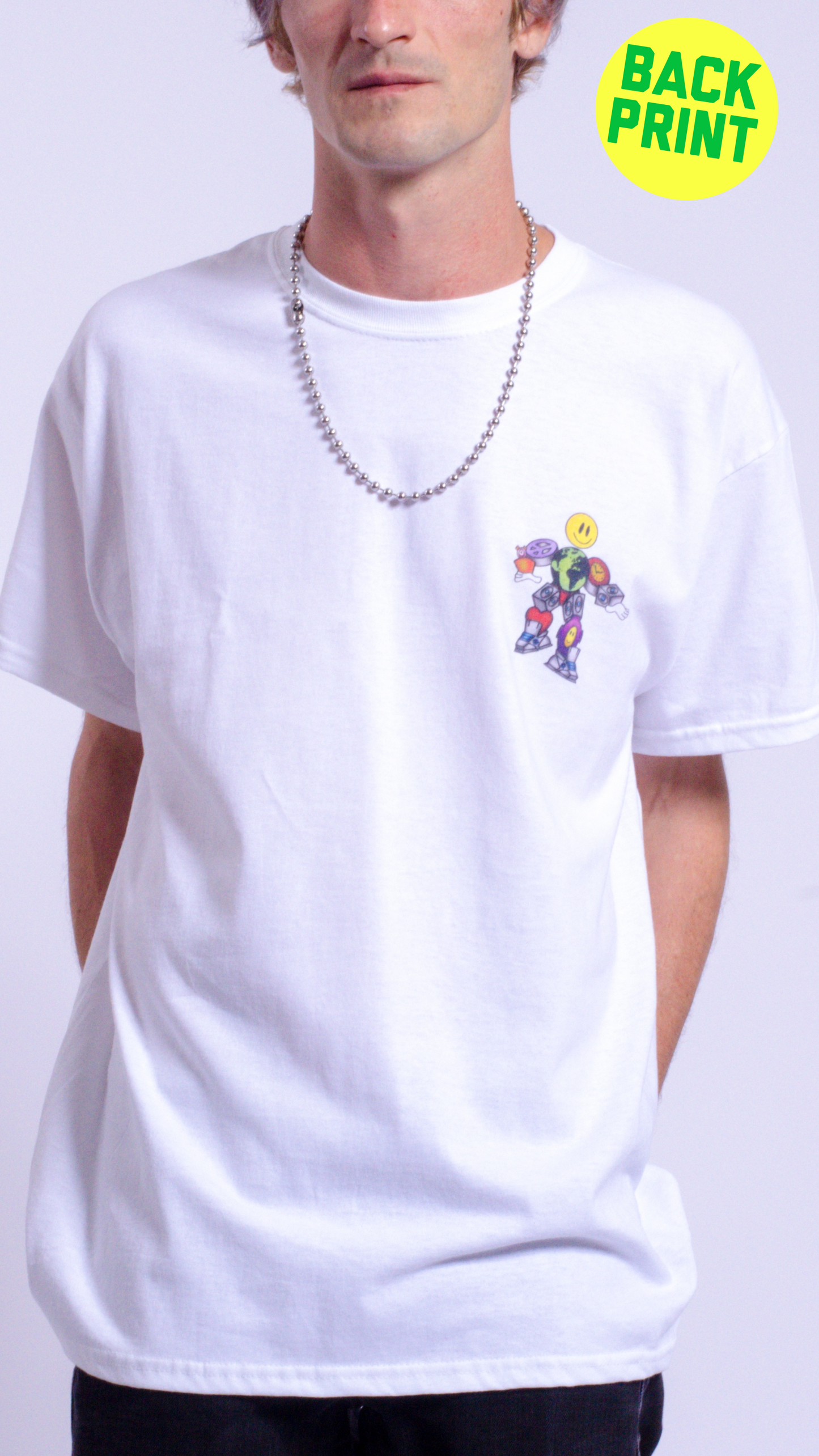 Raindance Heren T-shirt met korte mouwen, wit