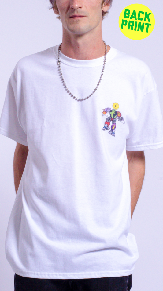 Raindance Man Short Sleeve Tee White