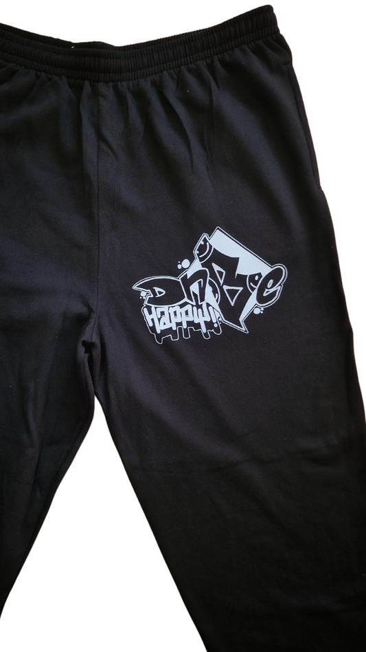 DnBe Happy Graff Joggers Black