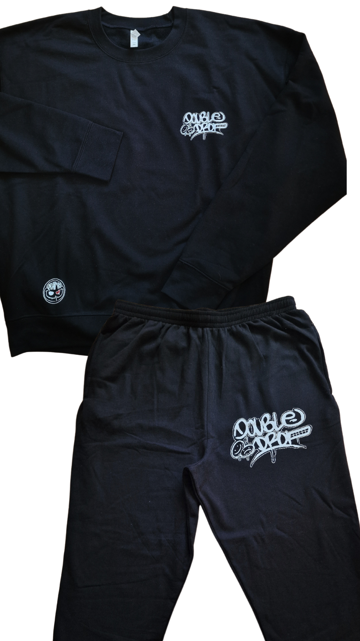 Double Drop Graff Jogginghose Schwarz