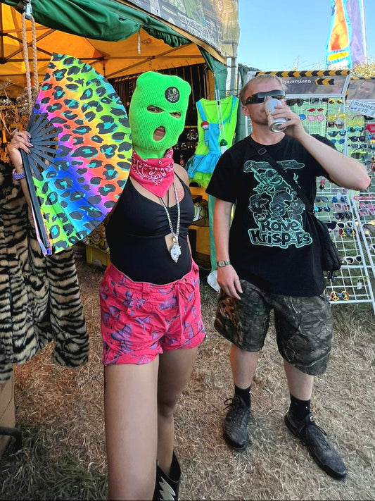 Qravers Rave Clothing Heritage UK Festival Stall Glastonbury Boomtown Rave Culture London