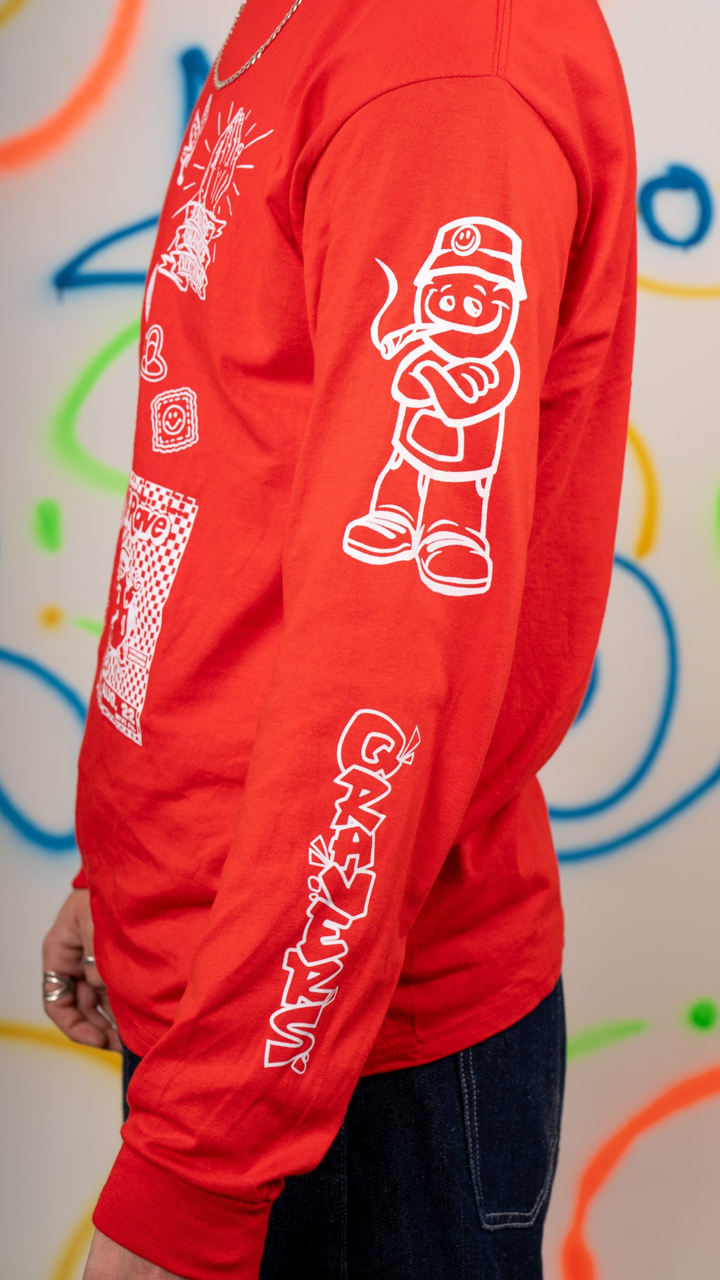 Qravers Long Sleeve Tee Red