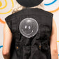 Planet Rave Multi Pocket Vest Gilet Black