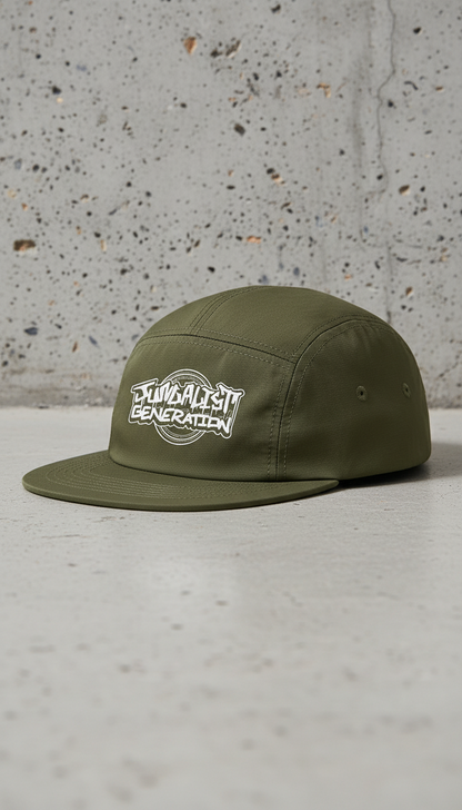Jungalist Generation Graffiti 5-Panel Camper Cap Army Green