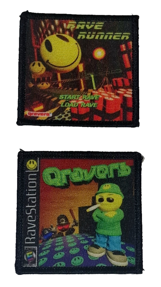 Rave Runner & Rave Station Iron On Patch Pack