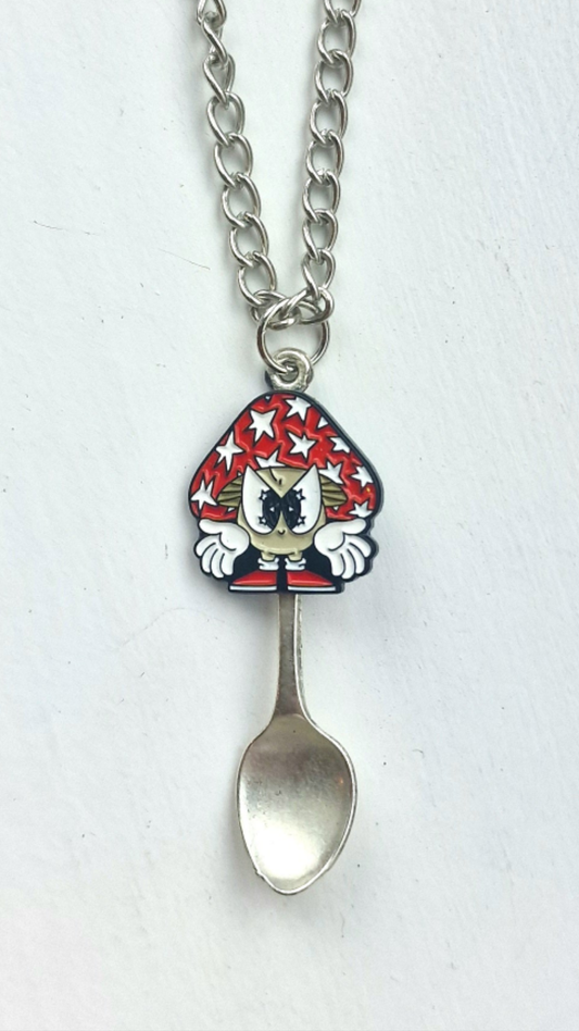 SunChome Super Magic Mushroom Spoon Necklace