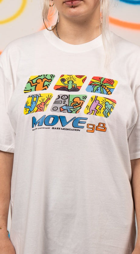 Move 98 Kurzarm-T-Shirt Weiß