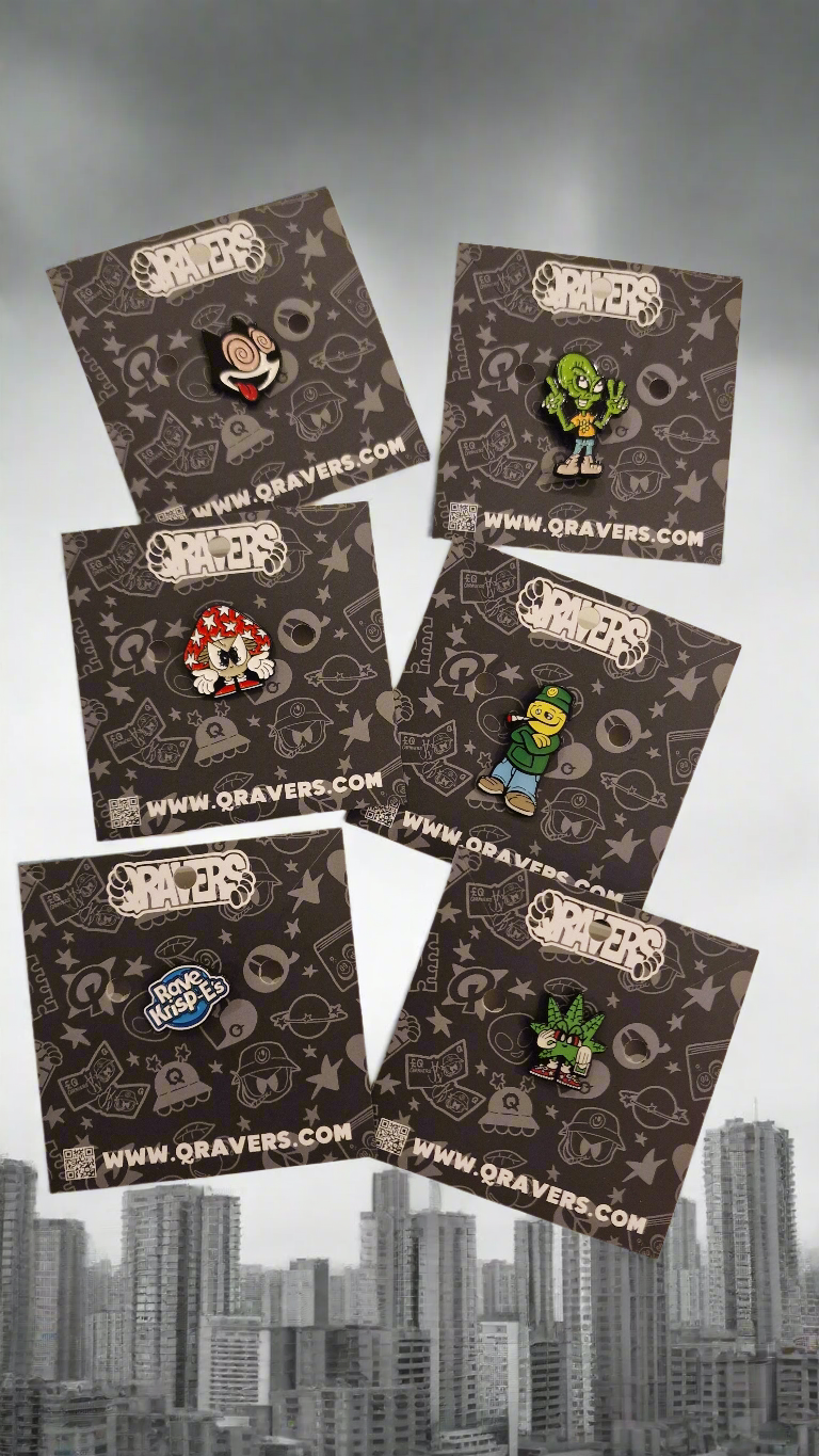 Qravers Man Enamel Pin