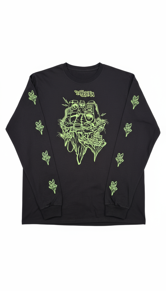 Bass Alien Long Sleeve - Exact Flat Lay