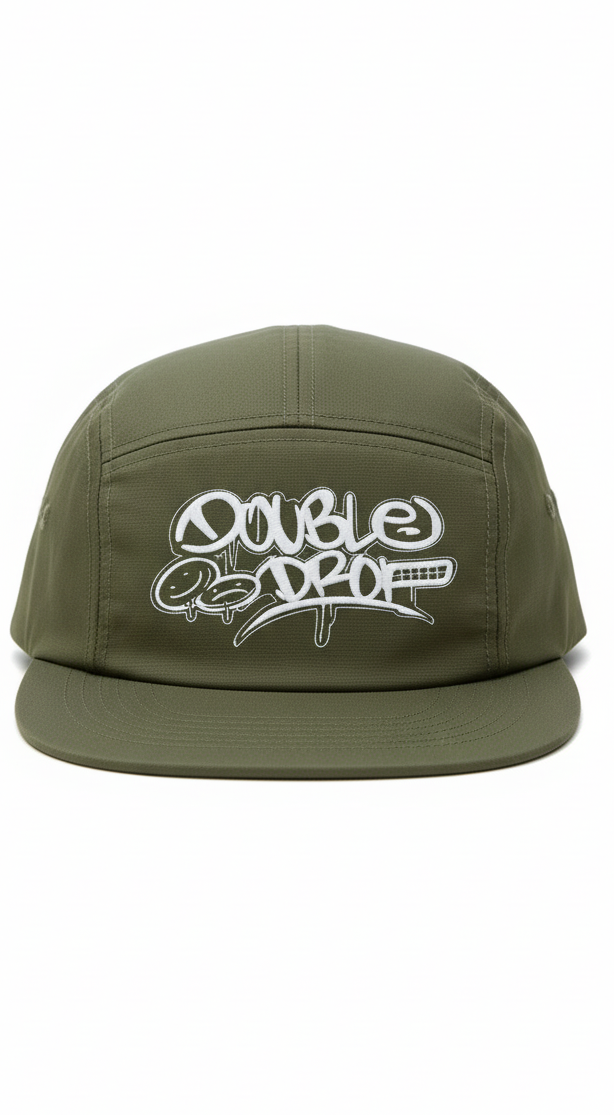 Double Drop Graffiti Cap - White Design
