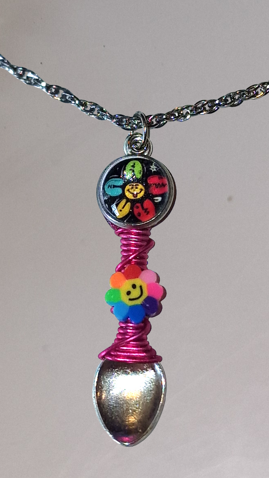Flower Power Spoon Necklace
