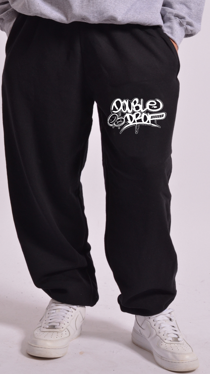 Double Drop Graff Jogginghose Schwarz