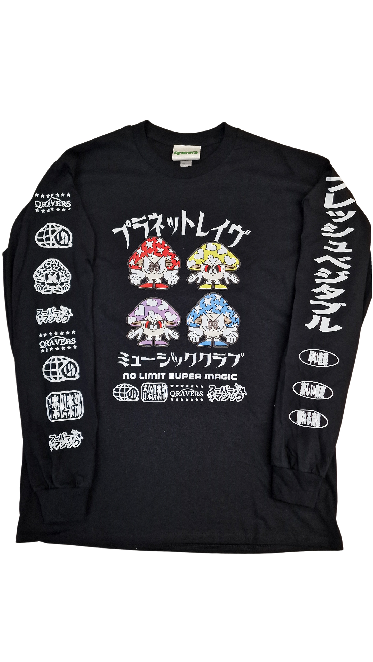 Super Magic T-shirt met lange mouwen, zwart