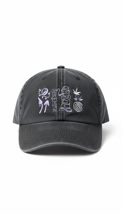 Rave Festival Cap Black - Face On