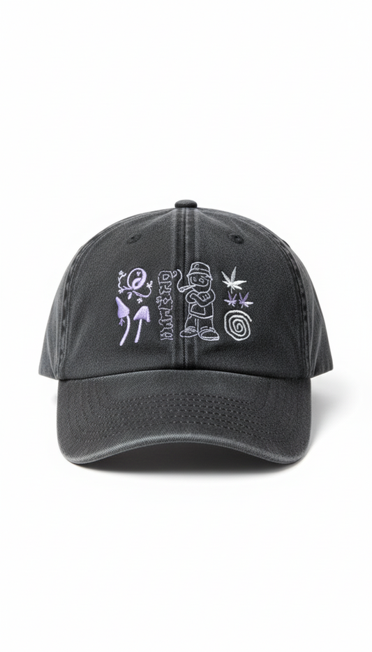 Rave Festival Cap Black - Face On